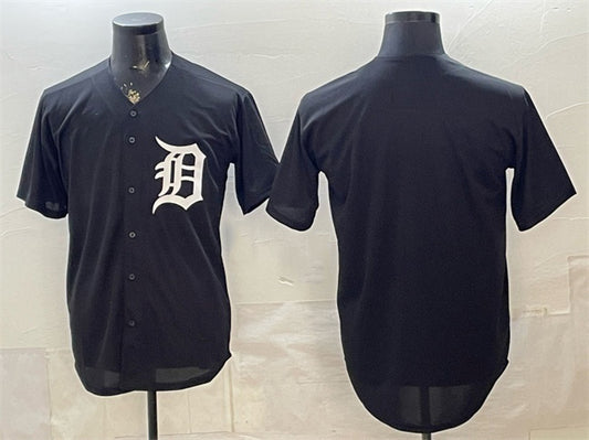 Detroit Tigers Blank Black RONA Limited Stitched Jersey