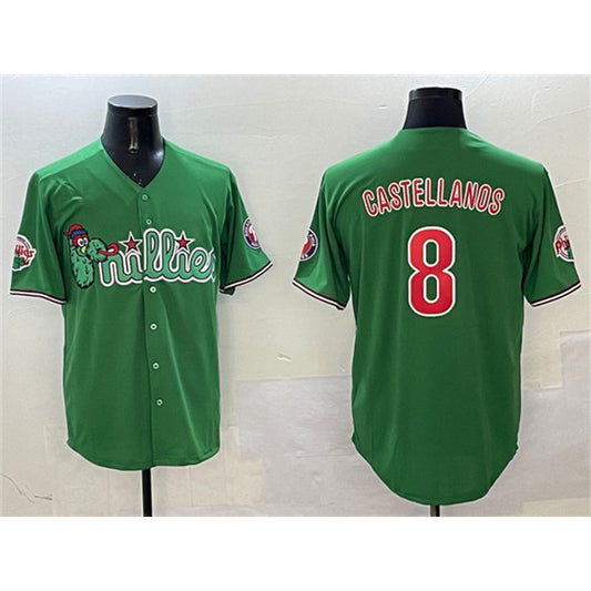 Philadelphia Phillies #8 Nick Castellanos Green RONA Phanatic Limited Stitched Jersey