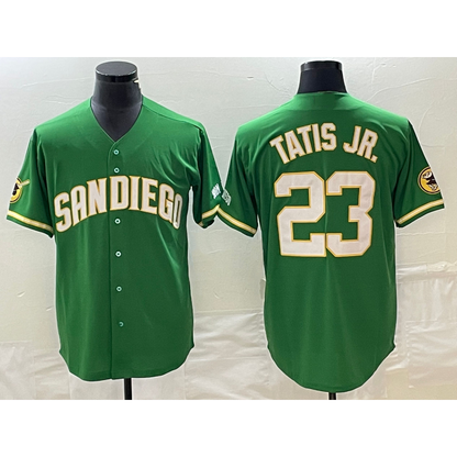 San Diego Padres #23 Fernando Tatis Jr Green RONA Cool Base Stitched Jersey