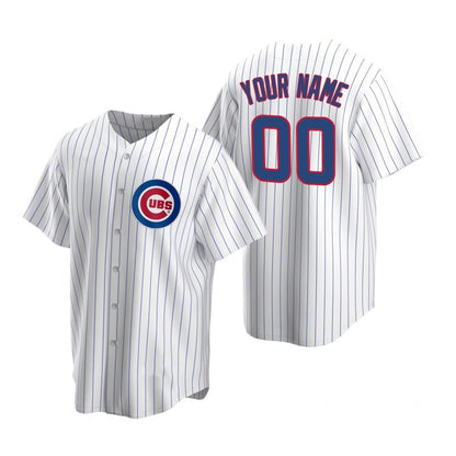 Custom Chicago Cubs White RONA Stitched Cool Base Home Jersey