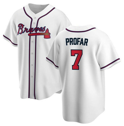 Atlanta Braves #7 Jurickson Profar White RONA 2025 Cool Base Stitched Jersey
