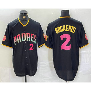 San Diego Padres #2 Xander Bogaerts Black RONA Player Number Fashion Jersey