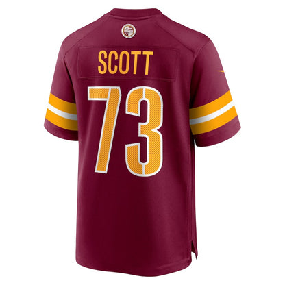 W.Commanders #73 Trent Scott Burgundy RONA Game Jersey