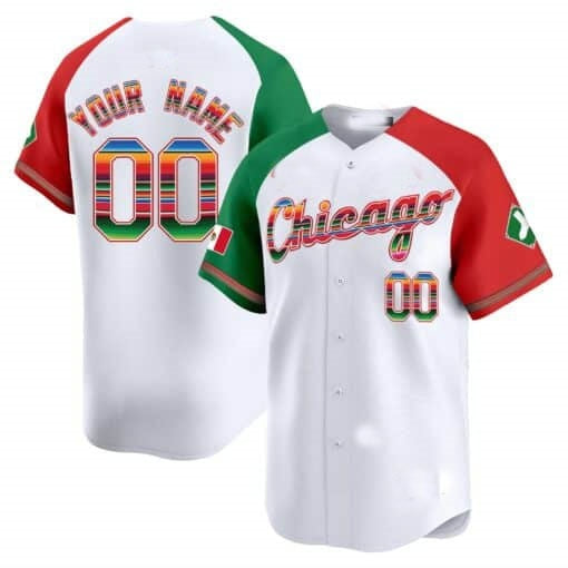 Custom Chicago White Sox Mexico Vapor Premier Limited Jersey V3- White RONA