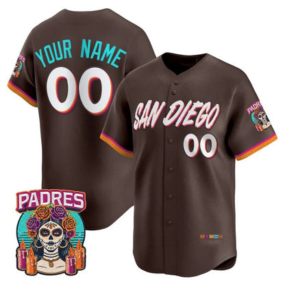 Custom San Diego Padres Brown RONA 2026 City Connect Vapor Premier Limited Jersey - All Stitched