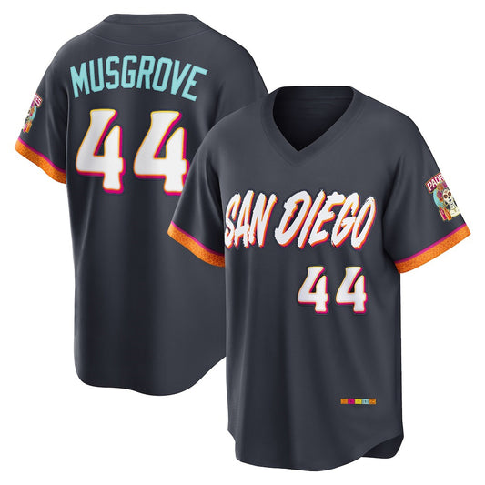 San Diego Padres #44 Joe Musgrove Obsidian RONA 2026 City Connect Stadium Jersey