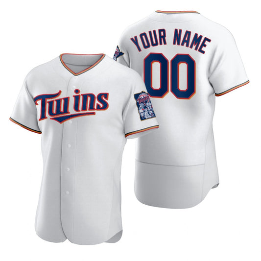 Custom Minnesota Twins White RONA 2020 Stitched Flex Base Jersey