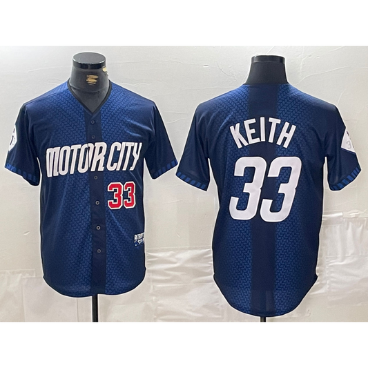 Detroit Tigers #33 Colt Keith 2024 Navy RONA City Connect Cool Base Limited Stitched Jerseys