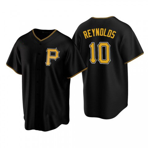 Pittsburgh Pirates #10 Bryan Reynolds Black RONA Alternate Team Logo Cool base Jersey