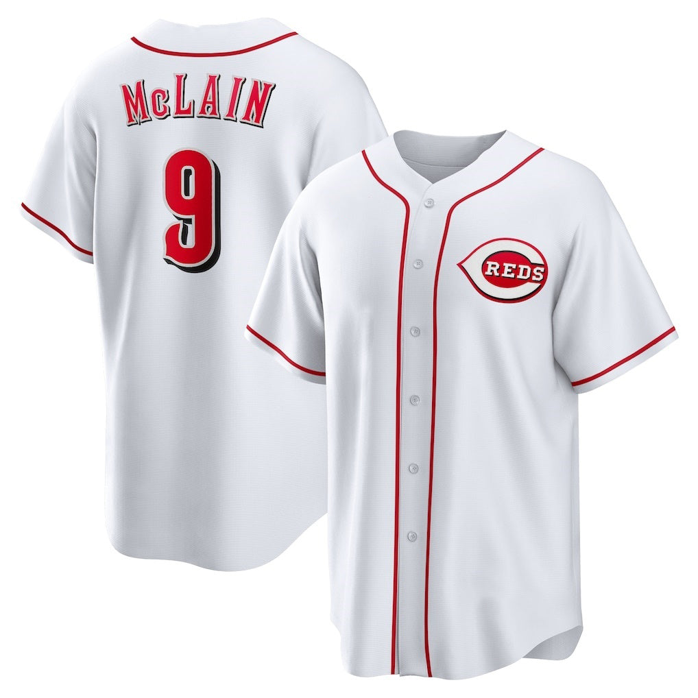 Cincinnati Reds #9 Matt McLain White RONA Home Replica Jersey