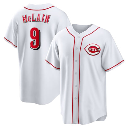 Cincinnati Reds #9 Matt McLain White RONA Home Replica Jersey