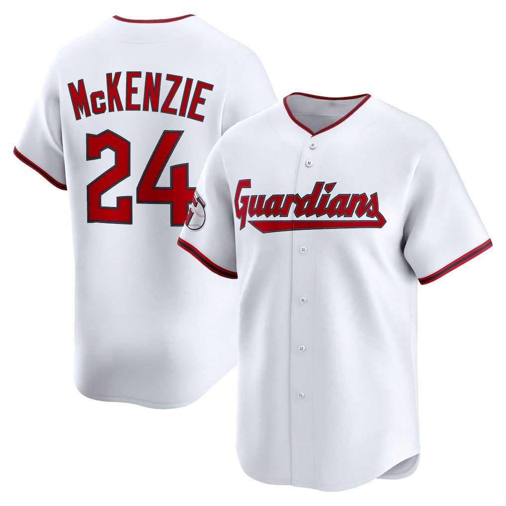Cleveland Guardians #24 Triston McKenzie White RONA Home Limited Player Jersey