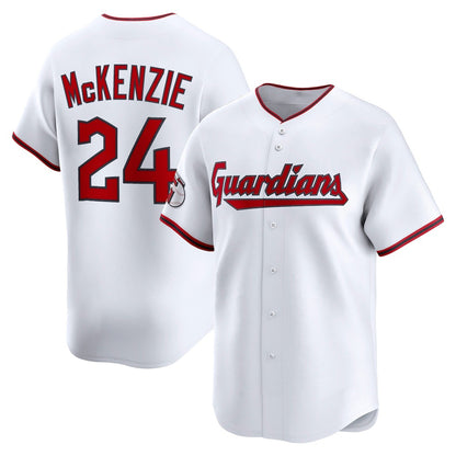 Cleveland Guardians #24 Triston McKenzie White RONA Home Limited Player Jersey