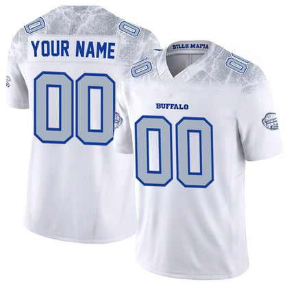 Custom B.Bills Active Player White RONA 2025 F.U.S.E. ¡°Rivalries¡± Vapor Untouchable Limited Stitched Jersey