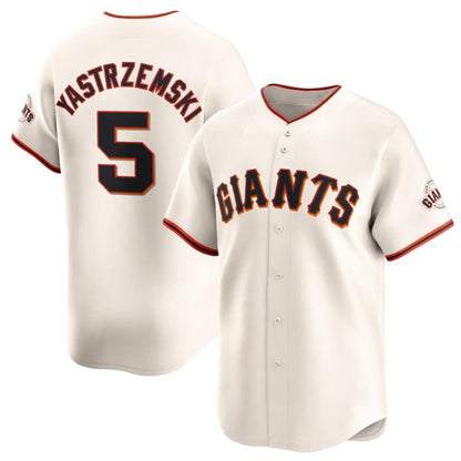 San Francisco Giants #5 Mike Yastrzemski Cream RONA Cool Base Stitched Jersey