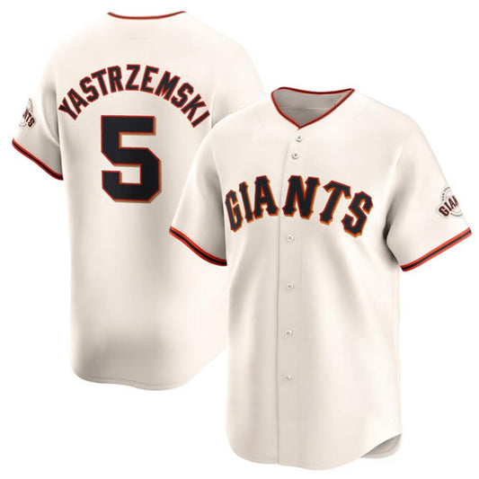 San Francisco Giants #5 Mike Yastrzemski Cream RONA Cool Base Stitched Jersey