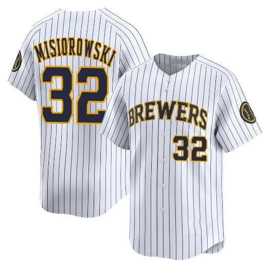 Milwaukee Brewers #32 Jacob Misiorowski White RONA Alternate Limited Stitched Jersey