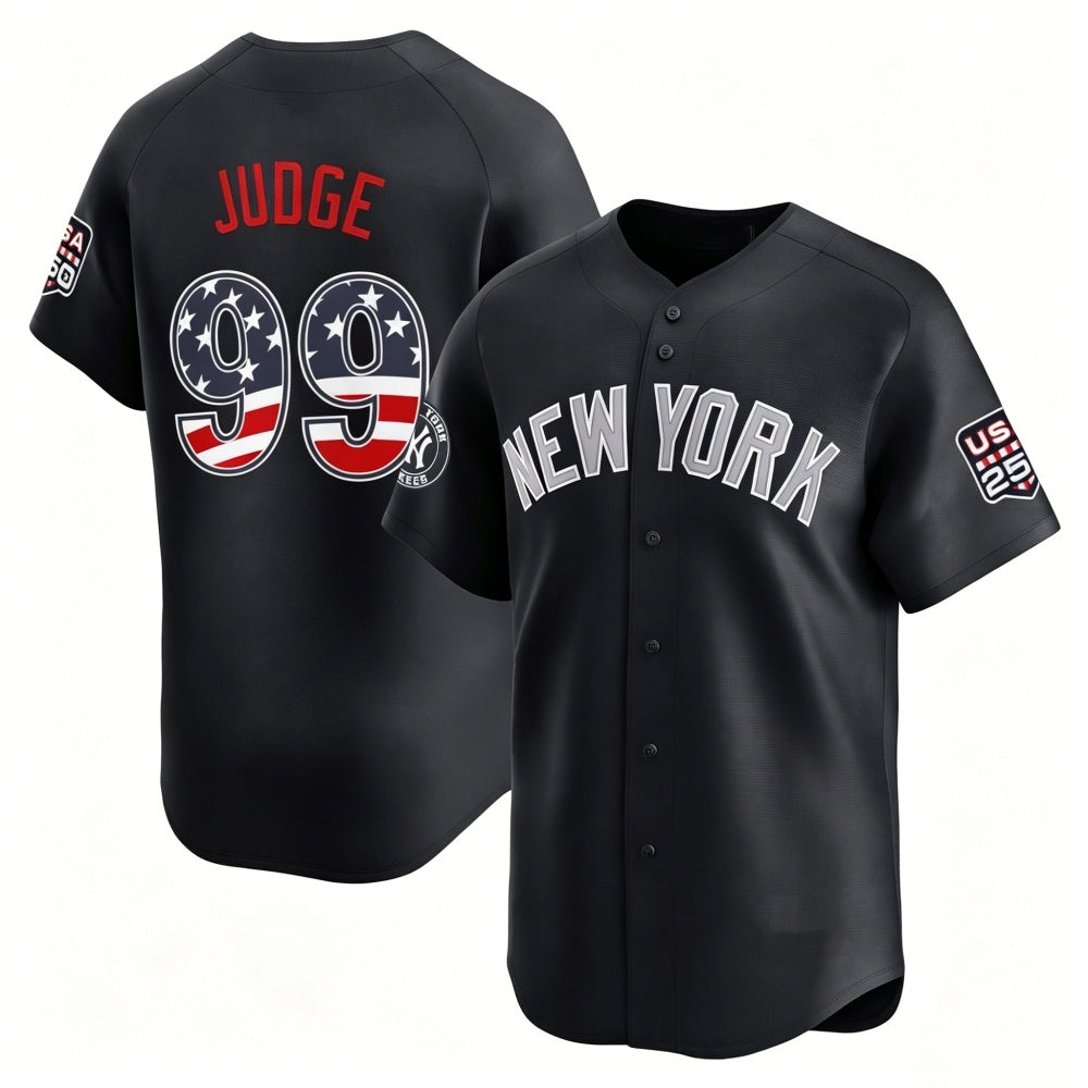 New York Yankees #99 Aaron Judge Navy RONA USA 250 Fourth of July Limited Stitched Jersey