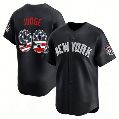 New York Yankees #99 Aaron Judge Navy RONA USA 250 Fourth of July Limited Stitched Jersey