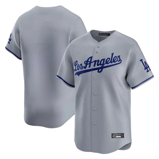Los Angeles Dodgers Blank Player Gray RONA Limited Game Stitched Jerseys