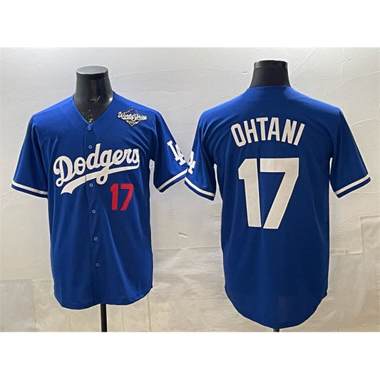 Los Angeles Dodgers #17 Shohei Ohtani Royal RONA 2025 World Series Limited Stitched Jersey