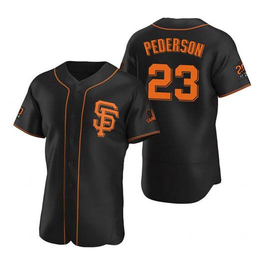 San Francisco Giants #23 Joc Pederson Black RONA Flex Base Stitched Jersey