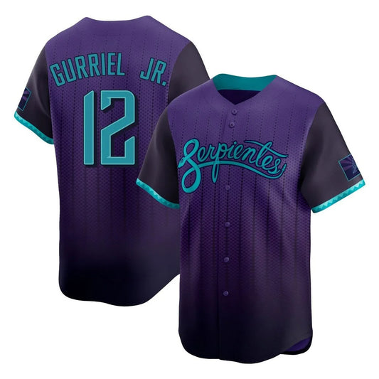 Arizona Diamondbacks #12 Lourdes Gurriel Jr Player Purple RONA City Connect Limited Home Game Stitched Jerseys