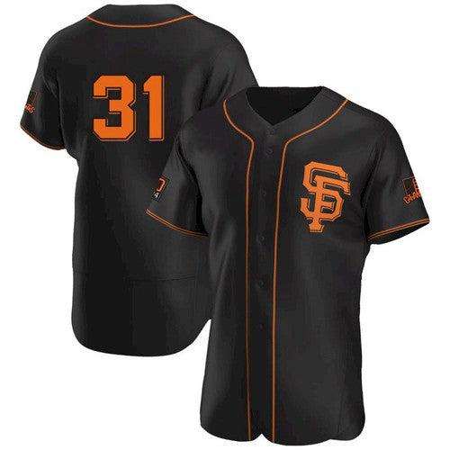 San Francisco Giants #31 LaMonte Wade Jr Black RONA 2021 Alternate Jersey