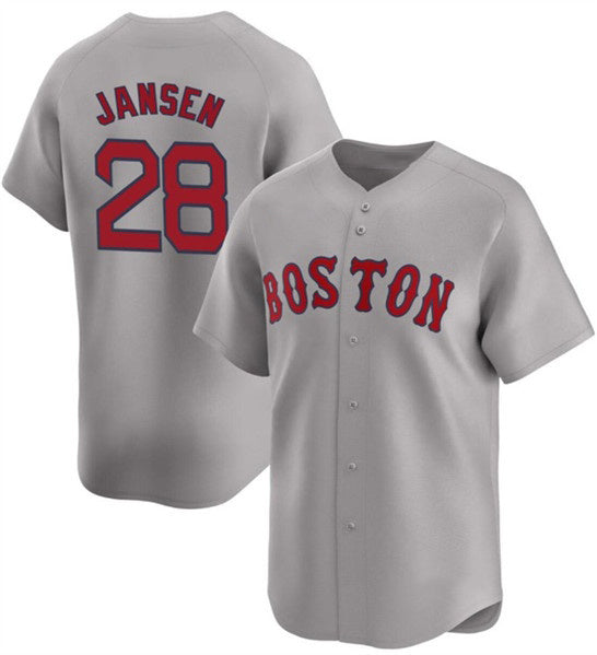 Boston Red Sox #28 Danny Jansen Gray RONA 2024 Away Limited Stitched Jersey