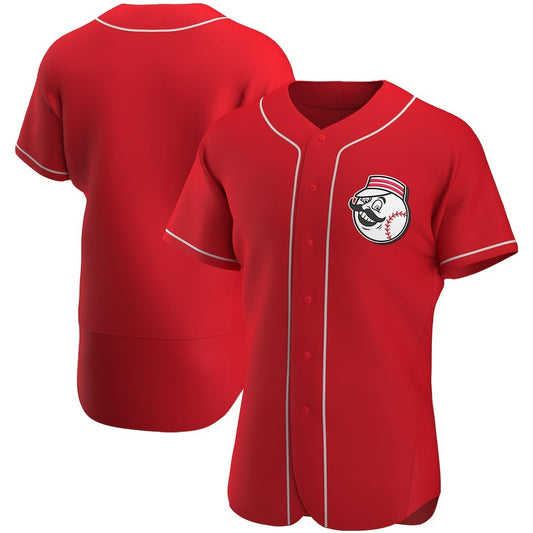 Cincinnati Reds Scarlet RONA Alternate Authentic Team Logo Jersey