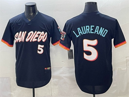 San Diego Padres #5 Ramon Laureano Obsidian RONA 2026 City Connect Stadium Stitched Jersey