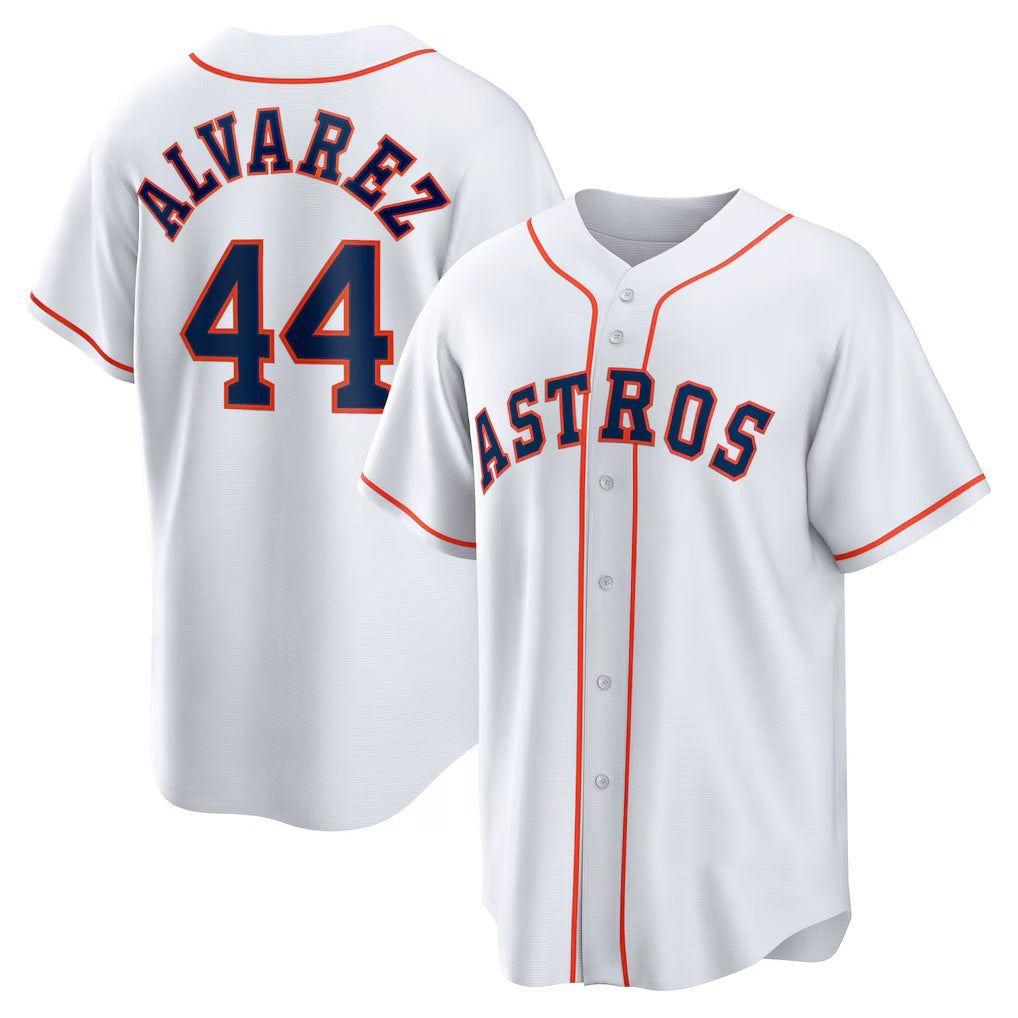 Houston Astros #44 Yordan ¨¢lvarez White RONA Home Replica Player Jersey