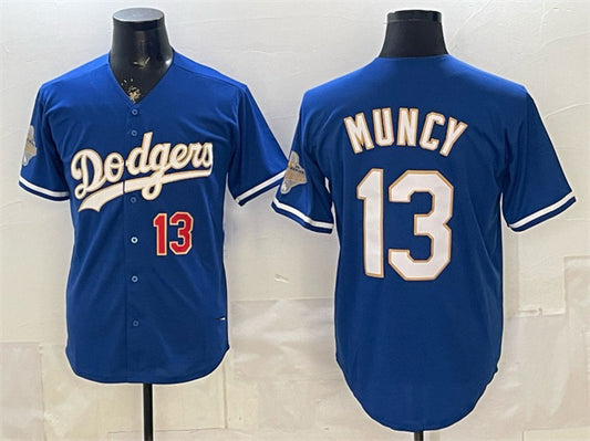 Los Angeles Dodgers #13 Max Muncy Royal RONA 2026 Alternate Gold Collection Stadium Stitched Jersey