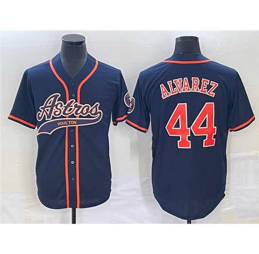 Houston Astros #44 Yordan Alvarez Navy RONA Cool Base Stitched Jersey