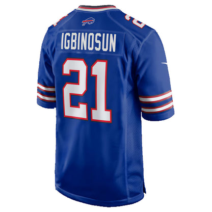 B.Bills #21 Davison Igbinosun Royal RONA Team Game Jersey