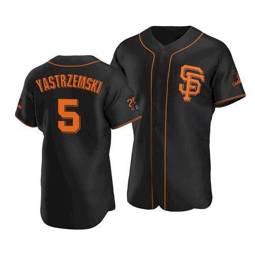 San Francisco Giants #5 Mike Yastrzemski 2020 Black RONA Jersey