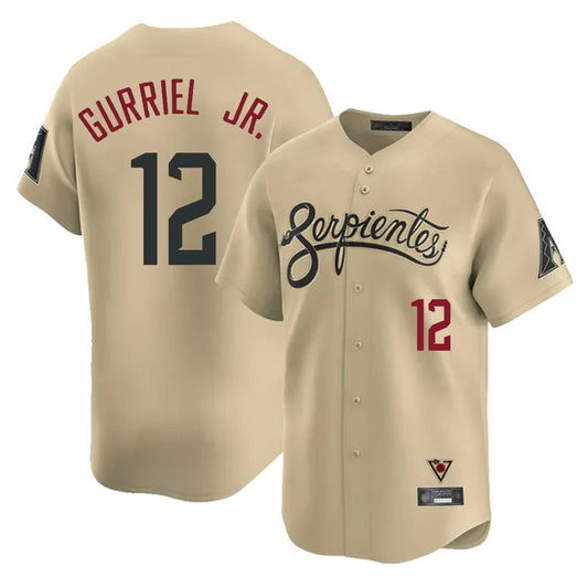 Arizona Diamondbacks #12 Lourdes Gurriel Jr Player Tan RONA City Connect Limited Home Game Stitched Jerseys
