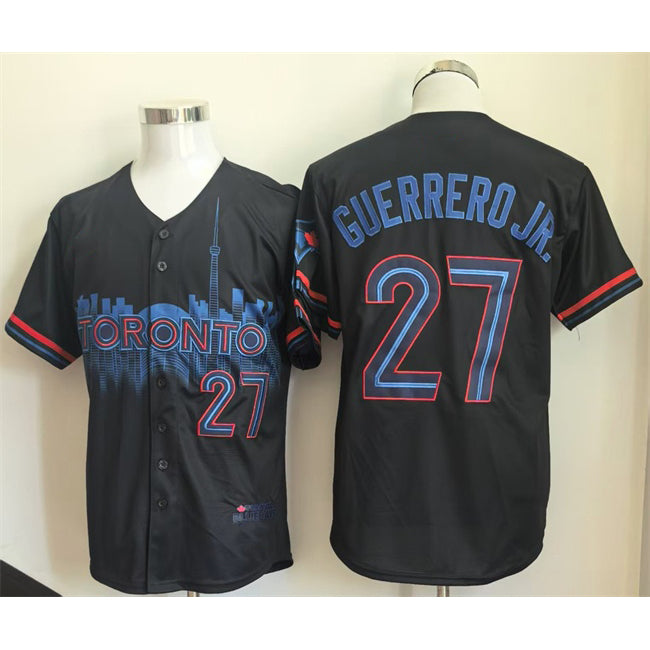 Toronto Blue Jays #27 Vladimir Guerrero Jr. Navy RONA 2024 City Connect Limited Stitched Jersey