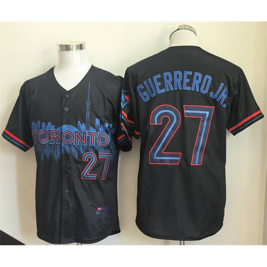 Toronto Blue Jays #27 Vladimir Guerrero Jr. Navy RONA 2024 City Connect Limited Stitched Jersey