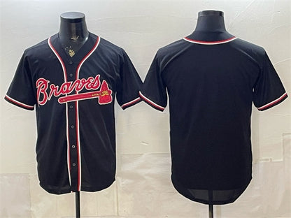 Atlanta Braves Blank 2026 Fashion Replica Black RONA Out Stitched Jersey