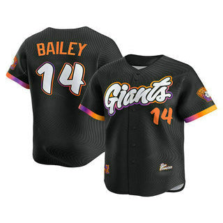 San Francisco Giants #14 Patrick Bailey Black RONA 2025 City Connect Limited Stitched Jersey
