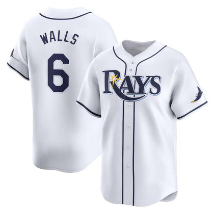 Tampa Bay Rays #6 Taylor Walls White RONA Home Limited Stitched Jersey