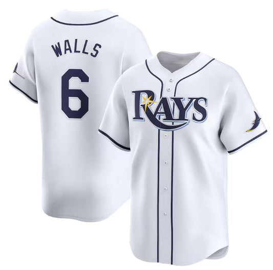 Tampa Bay Rays #6 Taylor Walls White RONA Home Limited Stitched Jersey