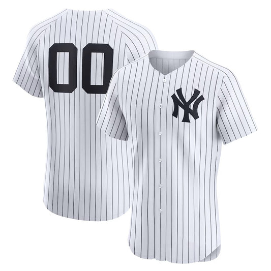Custom New York Yankees White RONA Home Elite Jersey