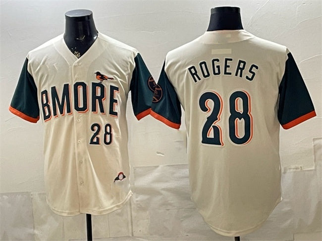 Baltimore Orioles #28 Trevor Rogers Natural RONA 2026 City Connect Stadium Stitched Jersey