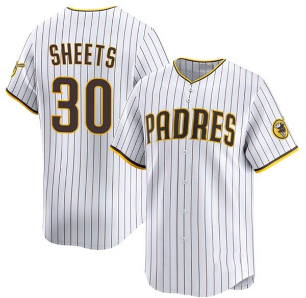 San Diego Padres #30 Gavin Sheets White RONA 2026 Home Limited Stitched Jersey