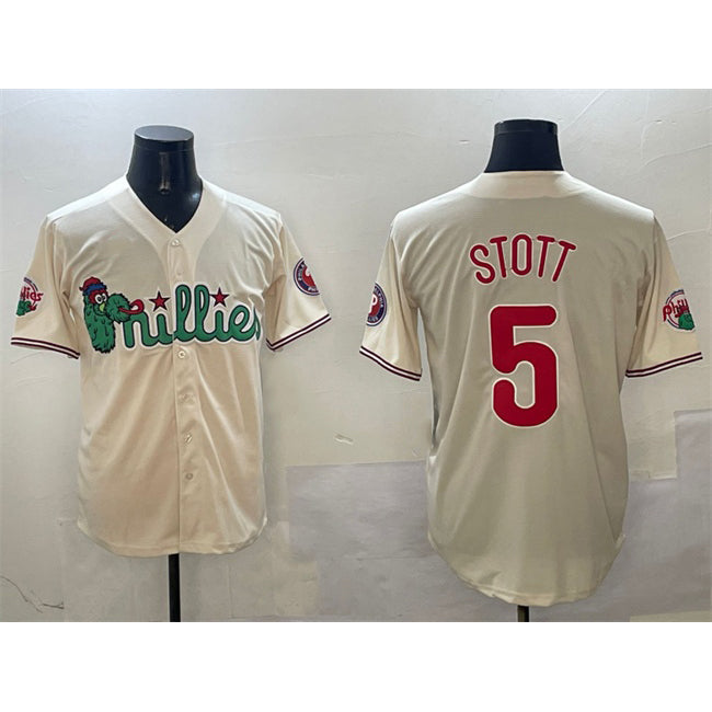 Philadelphia Phillies #5 Bryson Stott Cream RONA Phanatic Limited Stitched Jersey