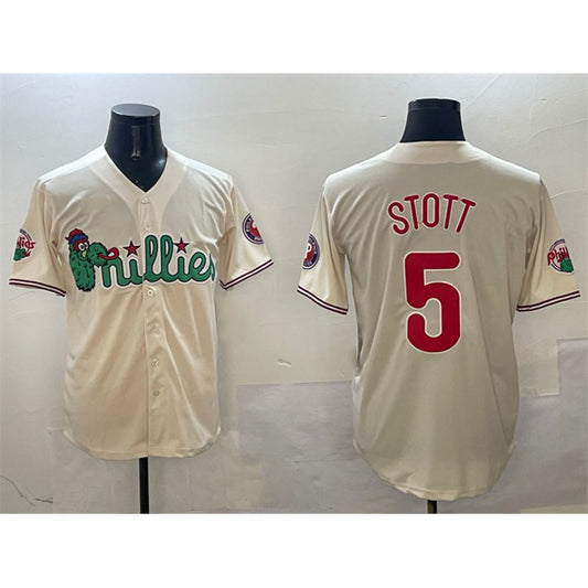 Philadelphia Phillies #5 Bryson Stott Cream RONA Phanatic Limited Stitched Jersey
