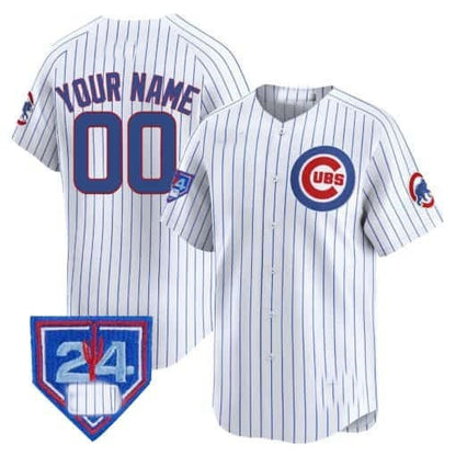 Custom Chicago Cubs 2024 Spring Training Patch Vapor Premier Limited Jersey V2 ¨C White Alternate RONA