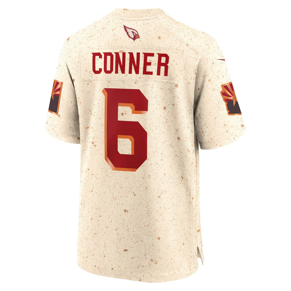 A.Cardinals #6 James Conner Natural RONA 2025 Rivalries Collection Game Jersey